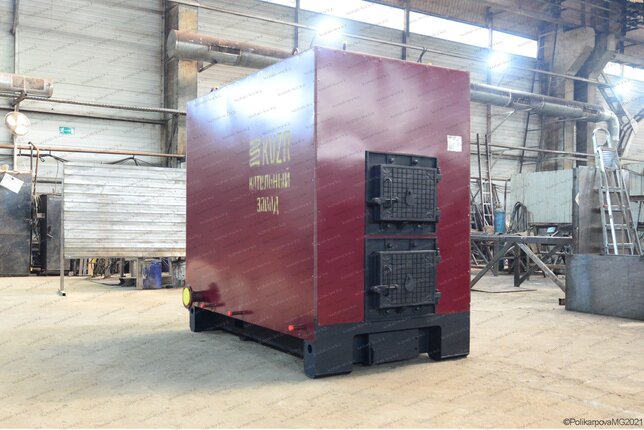 Котел на дровах 900 кВт водогрейный