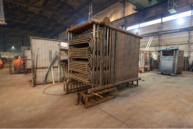 Твердотопливный котел 1250 кВт - изготовление